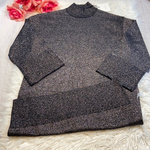 NWT Cooper St Metallic Shimmer Mockneck Alice Knit Dress sz S - Picture 1 of 9